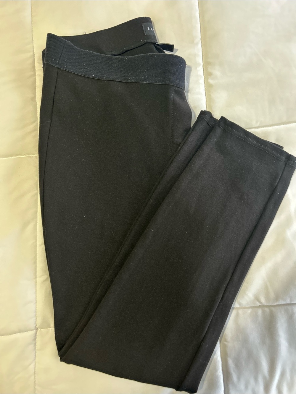 White House Black Market Black Ponte Leggings with Elastic Waist